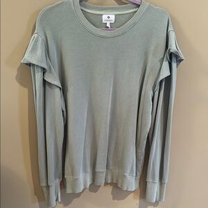 Sundry ruffle pullover
